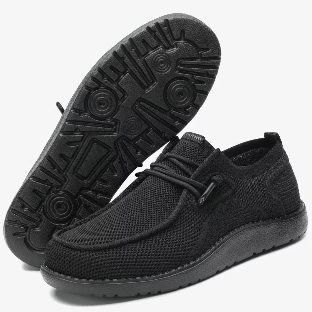 1TAZERO Mens Wide Shoes Casual Slip On Shoes for Men - Men Loafers Wide Comfortable Boat Shoes with Arch Support
