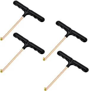 4pcs Skate Lace Tightener Shoe Lace Tightner Shoe Lace Puller Ice Roller Skate Tool Stainless Steel Hockey Sports Skate Key Tool for Trampoline Spring Pull Tool Kit(J01-4)