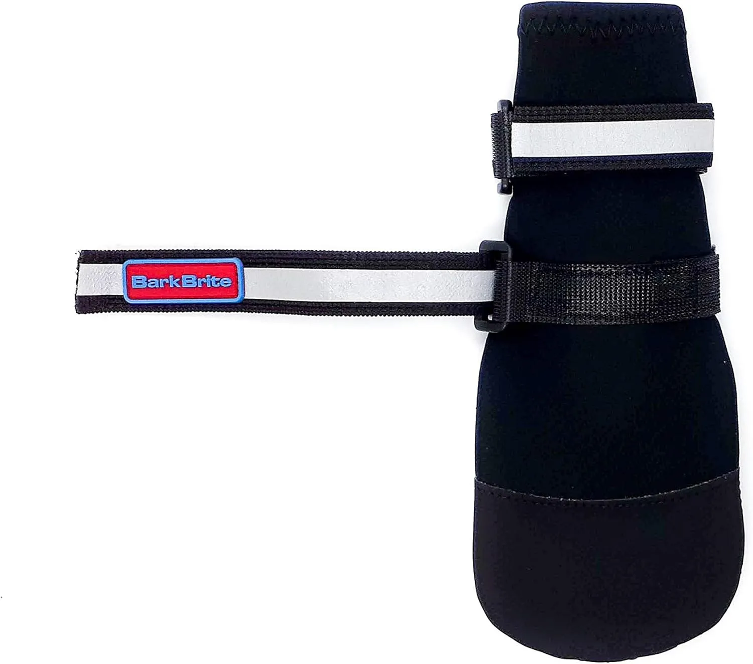 All Weather Neoprene Paw Protector Dog Boots with Reflective Straps in 5 Sizes! (Black XL)