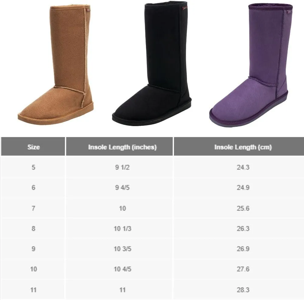 Alpine Swiss Womens 11” Tall Mid Calf Winter Boots Faux Shearling Aussie Classic