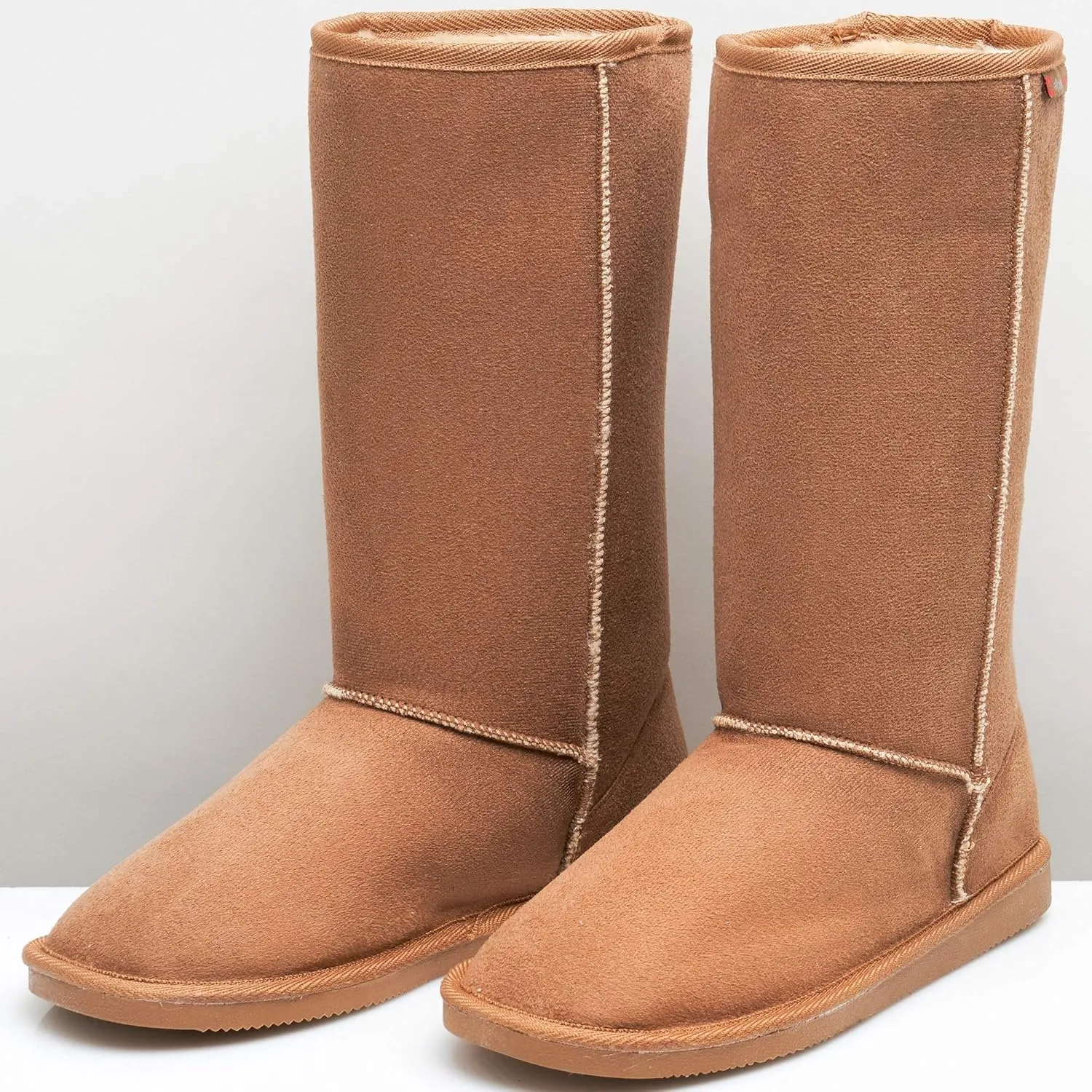 Alpine Swiss Womens 11” Tall Mid Calf Winter Boots Faux Shearling Aussie Classic