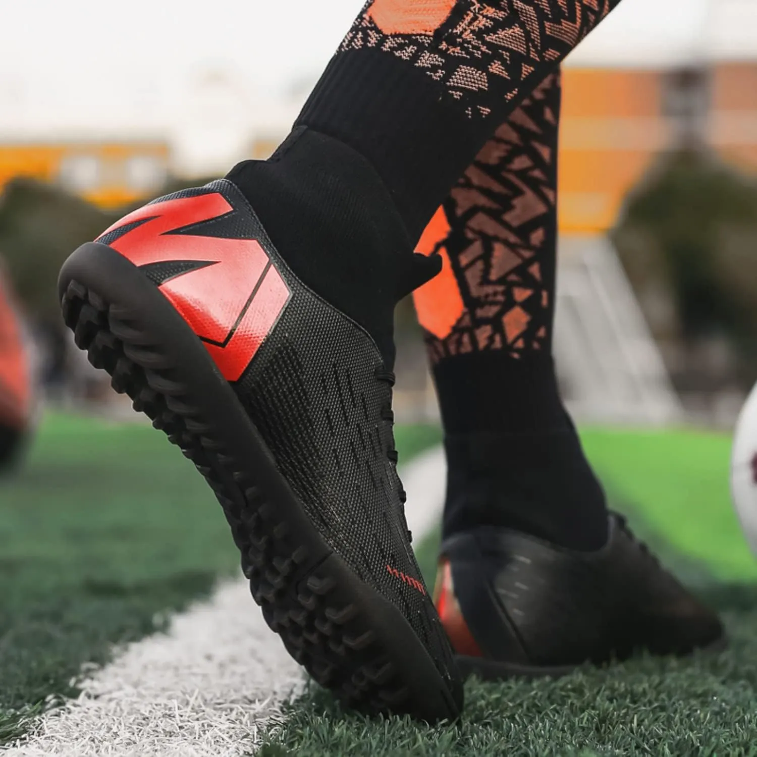 AMZ BSHIDA Indoor Soccer Shoes for Mens Youth Athletic Football Soccer Turf Cleats