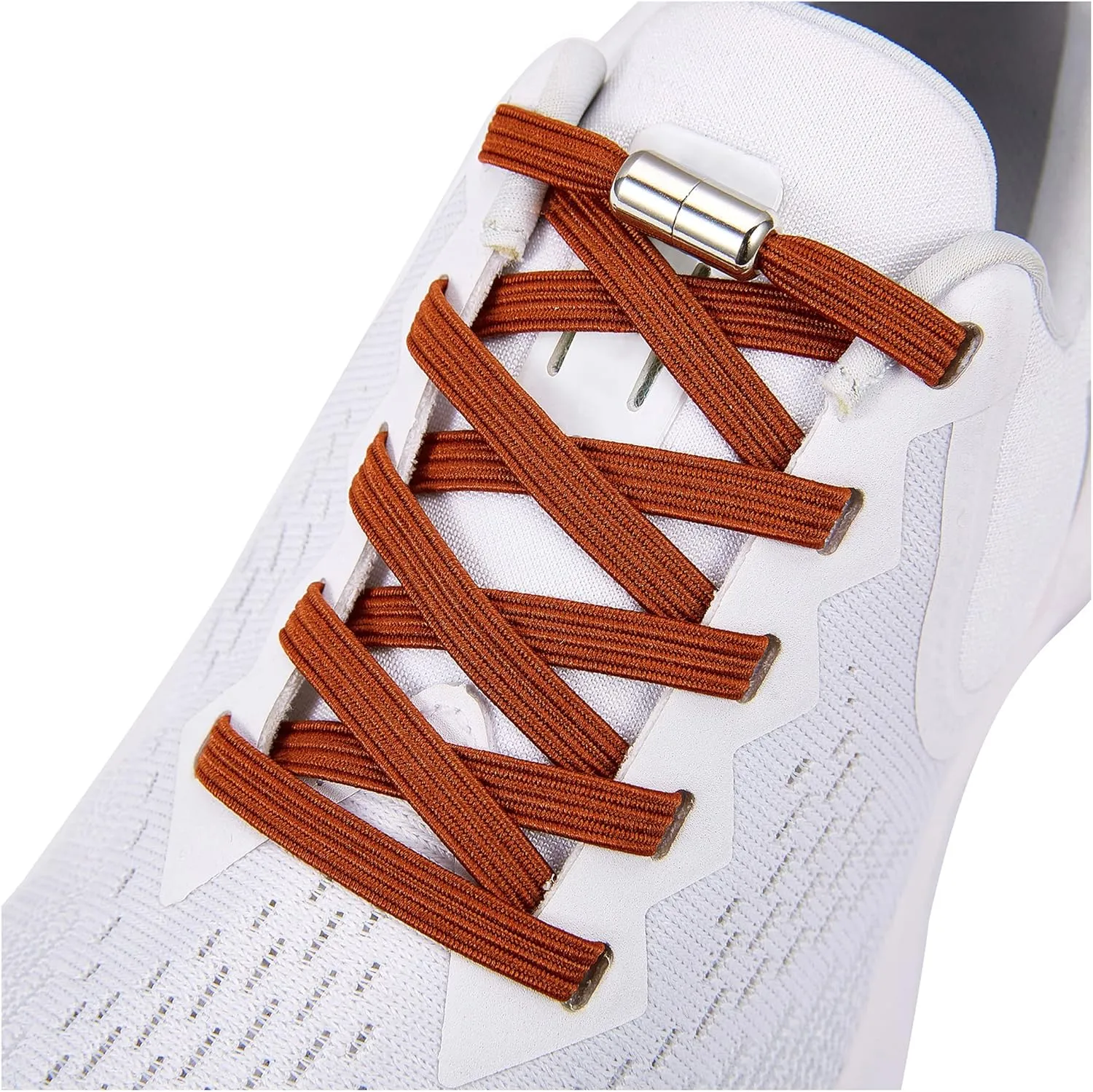 anan520 2 Pairs Elastic No Tie Shoelaces for Adults and Kids，Tieless Elastic Shoe Laces for Sneaker