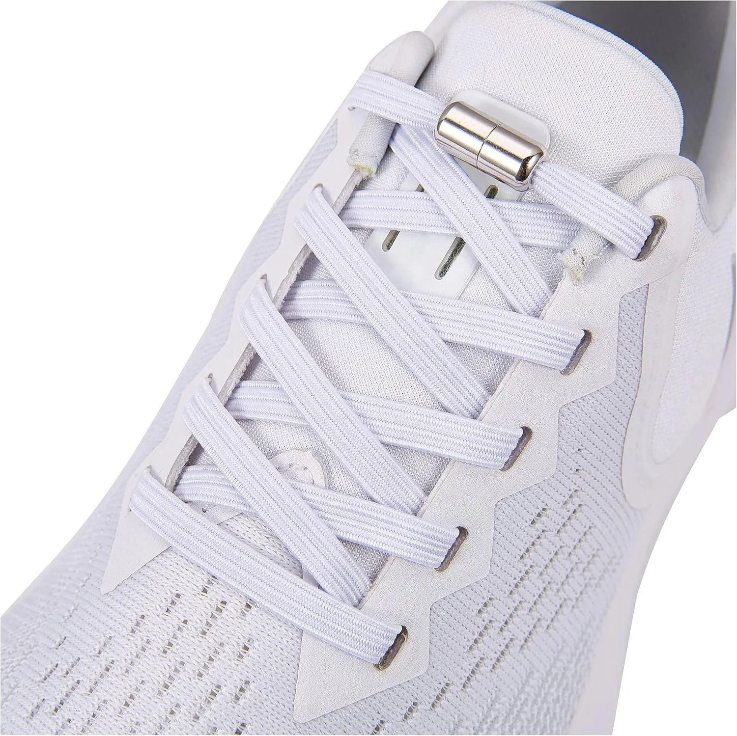 anan520 2 Pairs Elastic No Tie Shoelaces for Adults and Kids，Tieless Elastic Shoe Laces for Sneaker