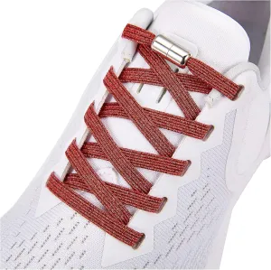 anan520 2 Pairs Elastic No Tie Shoelaces for Adults and Kids，Tieless Elastic Shoe Laces for Sneaker