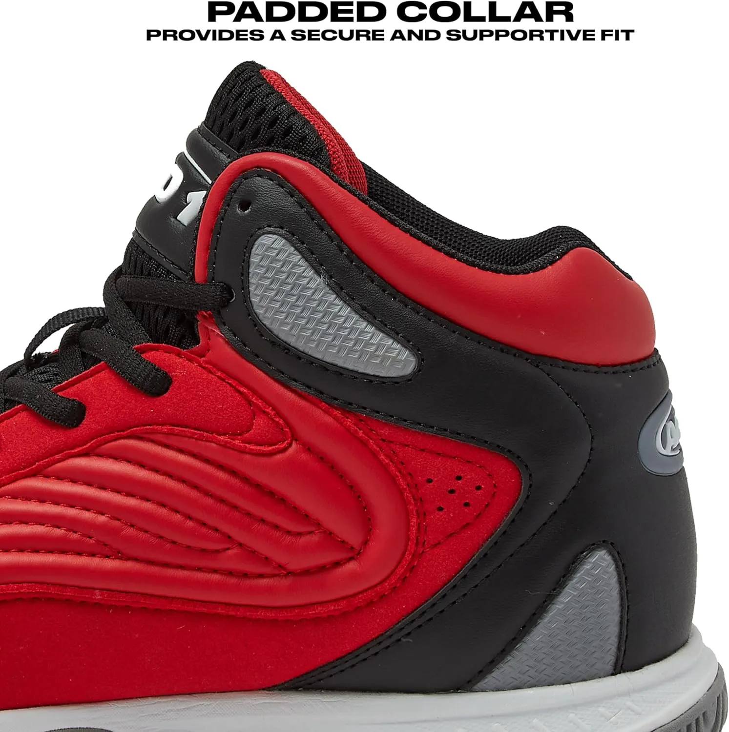 AND1 Pulse 3.0 Basketball Shoes for Men, Indoor or Outdoor, Street or Court Basketball Sneakers Men - Black, Red, or White Size 7 to 15