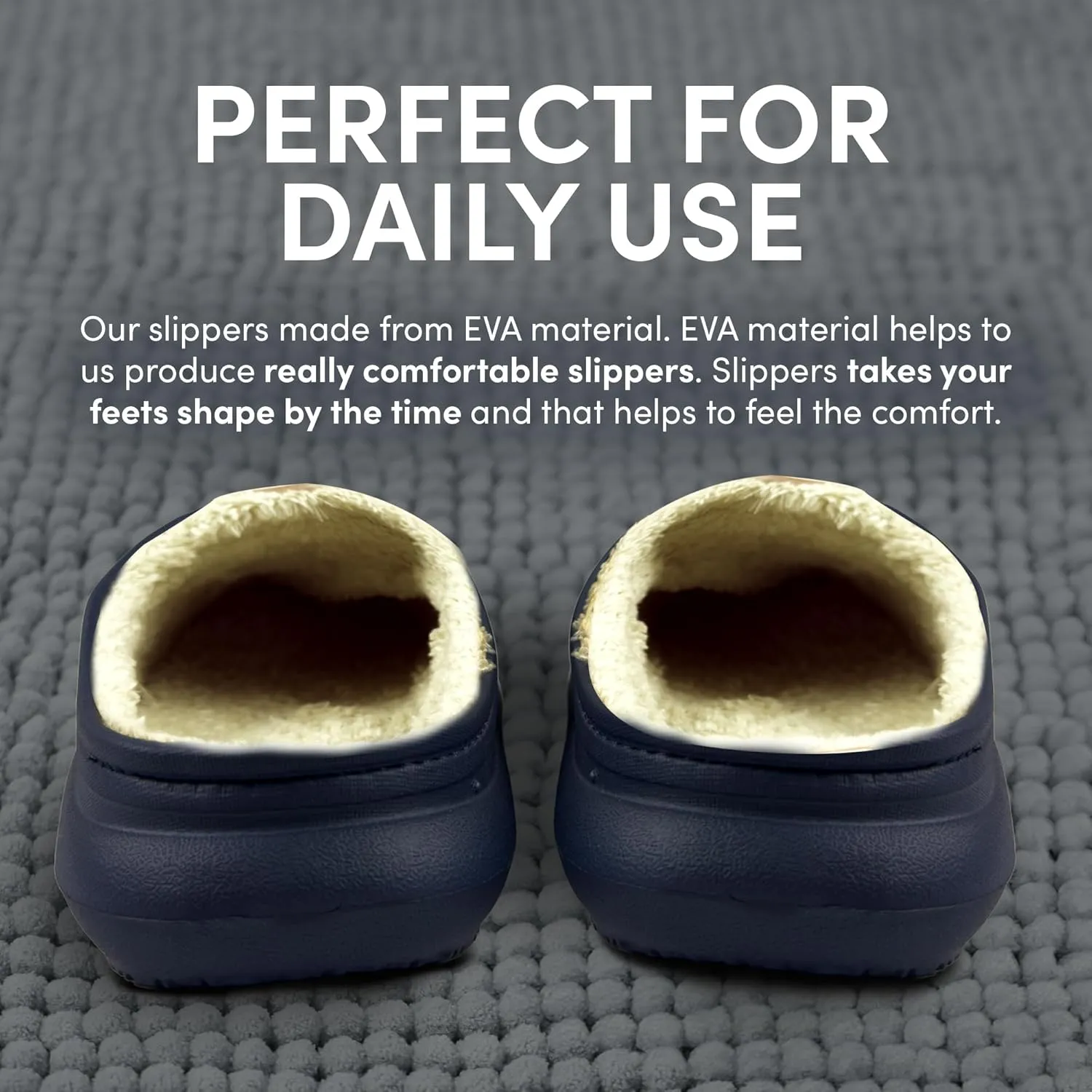 Ares Slippers - Flexible and Waterproof Eva Cloud Slippers, Non-Slip Comfy Pillow Sandals with Plush Lining