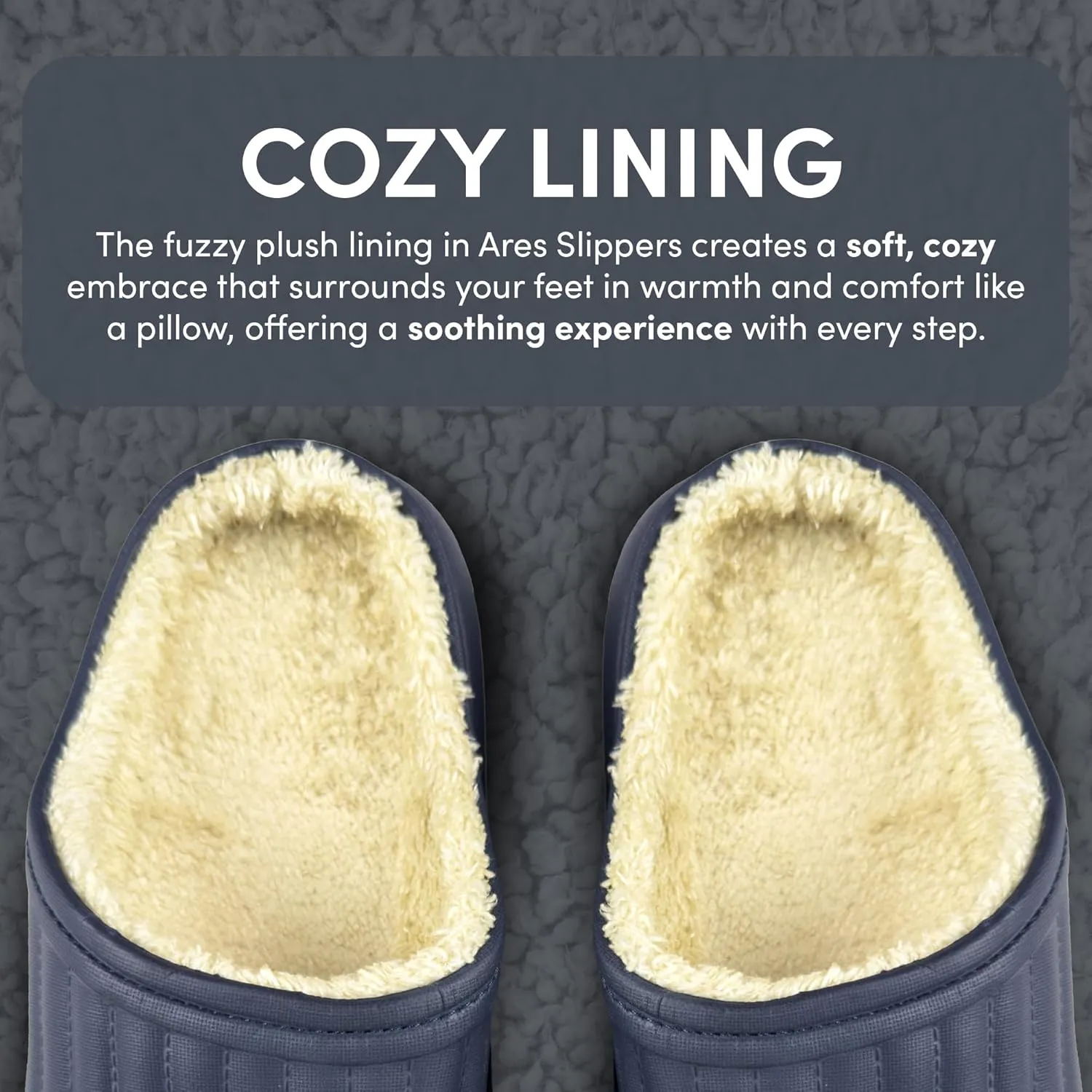 Ares Slippers - Flexible and Waterproof Eva Cloud Slippers, Non-Slip Comfy Pillow Sandals with Plush Lining