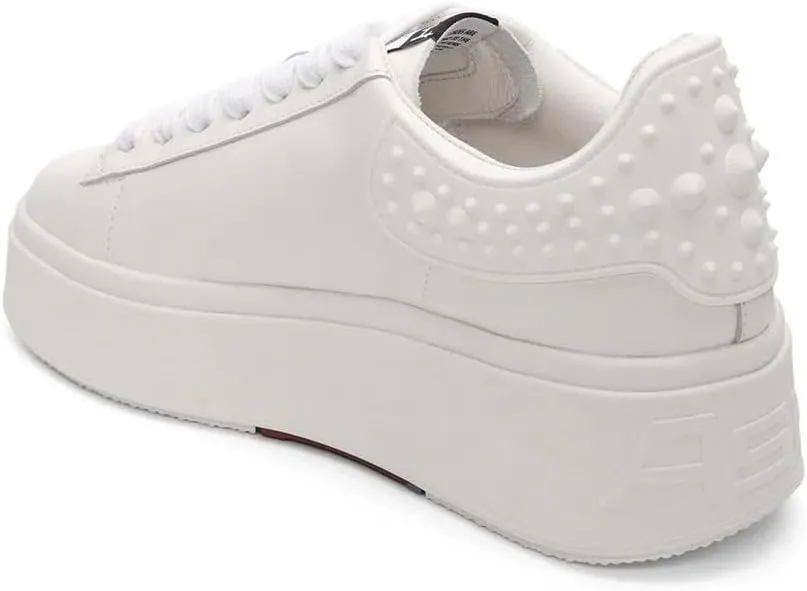 ASH Women's Moby Studs Platform Embellished Sneaker, Trendy Leather, Comfortable & Chic Design