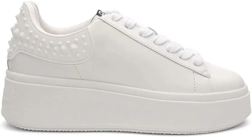 ASH Women's Moby Studs Platform Embellished Sneaker, Trendy Leather, Comfortable & Chic Design