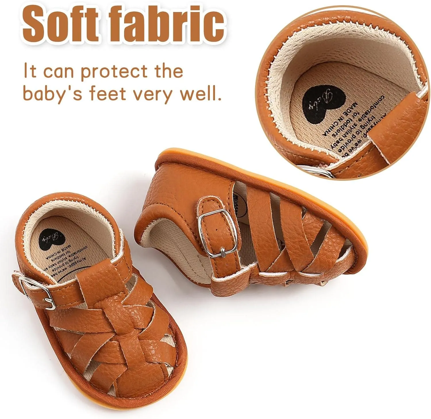 Baby Girl Boy Sandals, Premium Soft Anti-Slip Sole Infant Baby Sandals Summer Casual Beach Shoes Bowknot Princess Dress Flats Prewalker First Walker Shoes