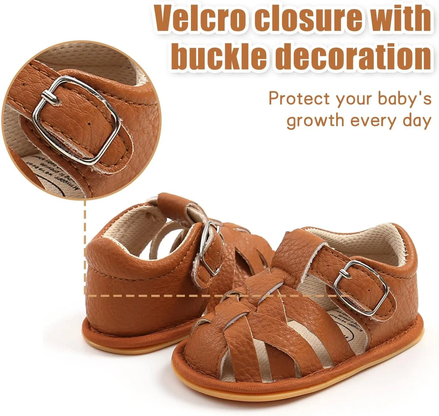 Baby Girl Boy Sandals, Premium Soft Anti-Slip Sole Infant Baby Sandals Summer Casual Beach Shoes Bowknot Princess Dress Flats Prewalker First Walker Shoes