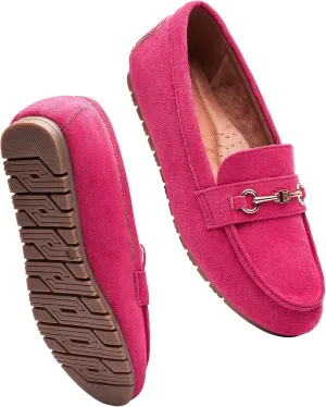 BGSTGUDS Women's Wide Loafers Shoes Cute Dressy Shoes Ladies Comfort Slip Ons Work Shoes