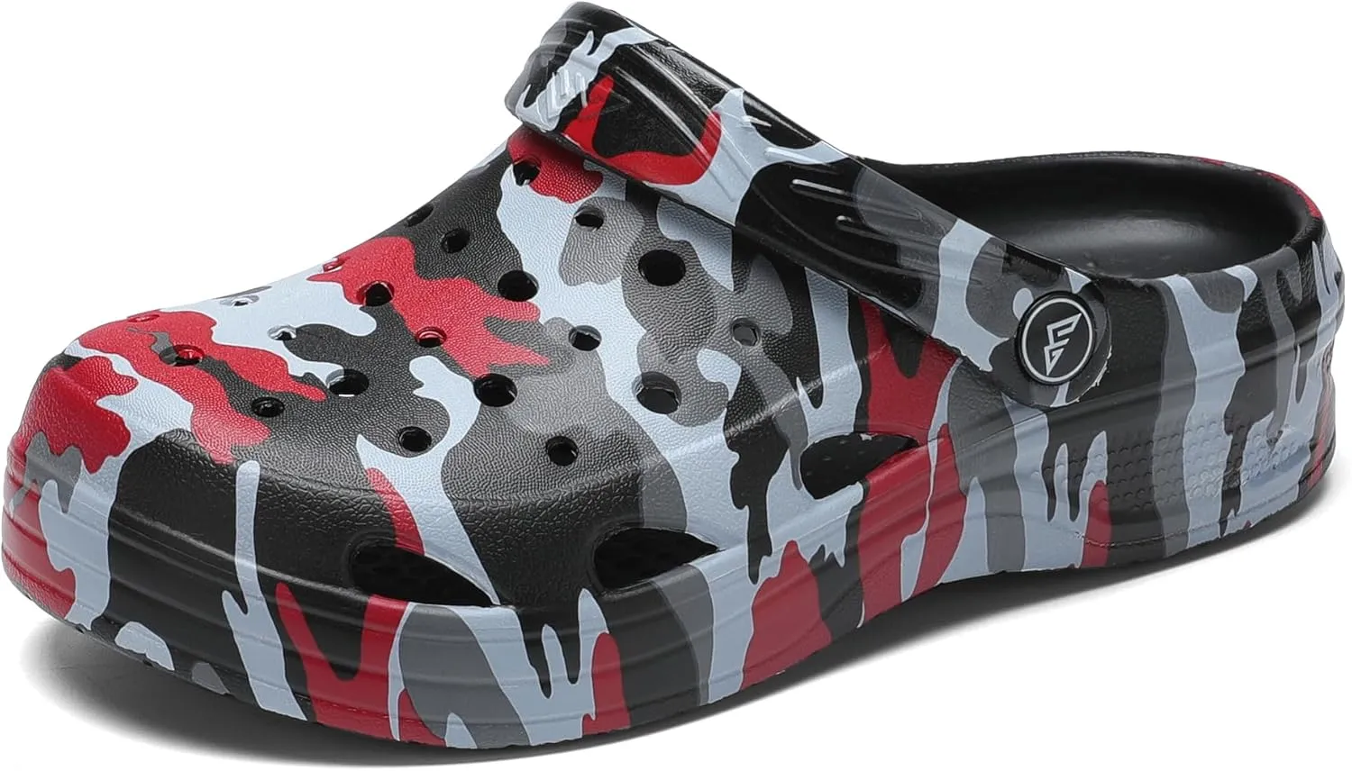 Boys Girls Camo Graphic Clog Beach Shoes Sandals(Littele Kid/Big Kid)