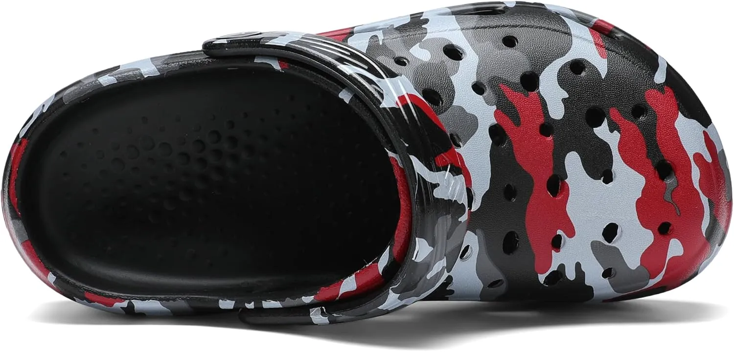 Boys Girls Camo Graphic Clog Beach Shoes Sandals(Littele Kid/Big Kid)