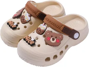 Boys Girls Toddler Clogs Little Kids Slip on Slides Sandals Children Summer Beach Pool Outdoor Water Shoes Shower Slippers