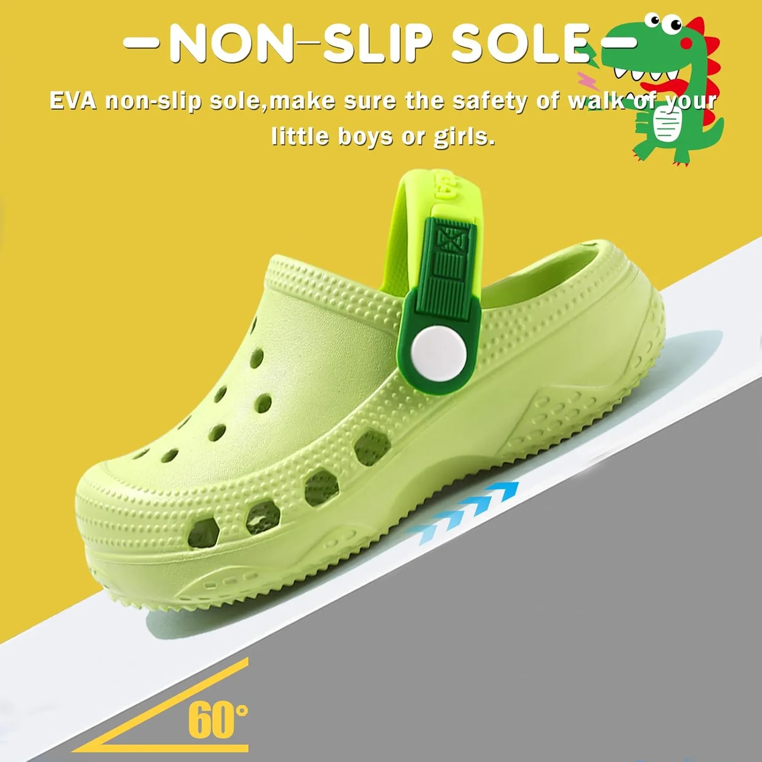 Boys Girls Toddler Clogs Little Kids Slip on Slides Sandals Children Summer Beach Pool Outdoor Water Shoes Shower Slippers