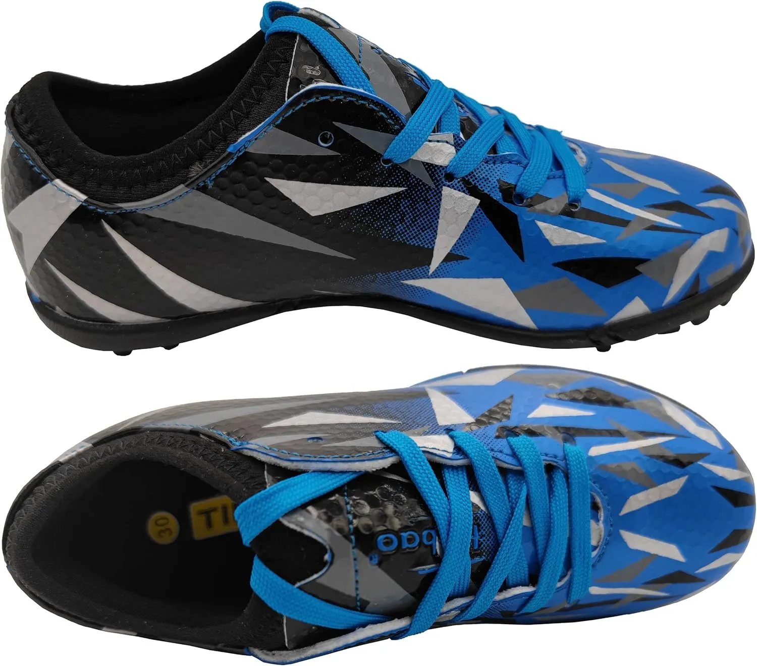 Boys Girls Turf Soccer Shoes Kids Firm Ground Soccer Cleats Athletic Football Boots for Outdoor Indoor (Little Kid/Big Kid)