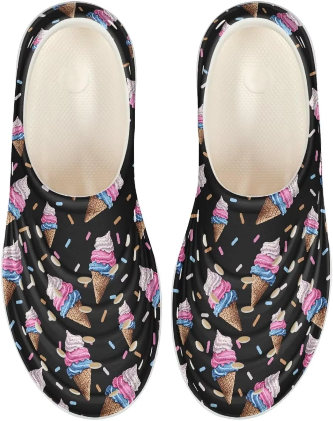 Boys Girls Water Shoes Kids Soft Beach Sport Sandals Funny Print Breathable Swimming Sandals for Big Kids