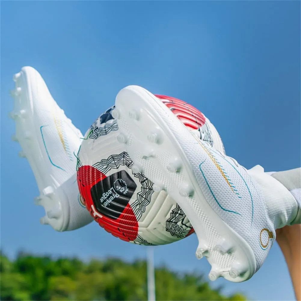 breooes Men’s Soccer Cleats Football Boots Professional Training Turf Mens Outdoor Indoor Sports Athletic Big Boy's Fashion Sneaker