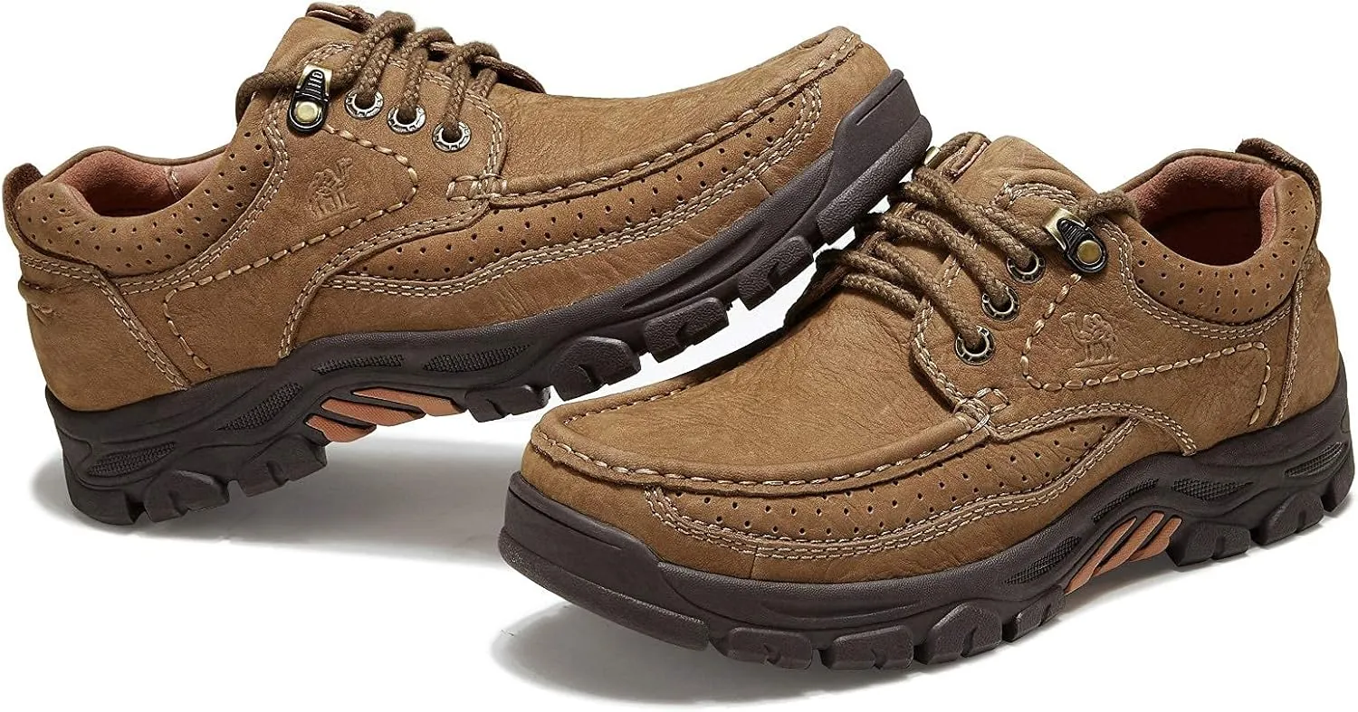 CAMEL CROWN Men Casual Shoes Loafers Comfortable Walking Shoes Oxford for Work Dress Travel-Lace up