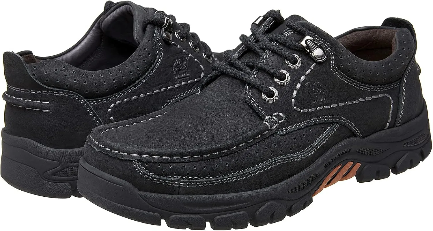 CAMEL CROWN Men Casual Shoes Loafers Comfortable Walking Shoes Oxford for Work Dress Travel-Lace up