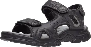 CAMEL CROWN Men's Leather Sandals Hiking Outdoor Water Beach Sports Mens Sandals for Summer with Open Toe Adjustable Straps