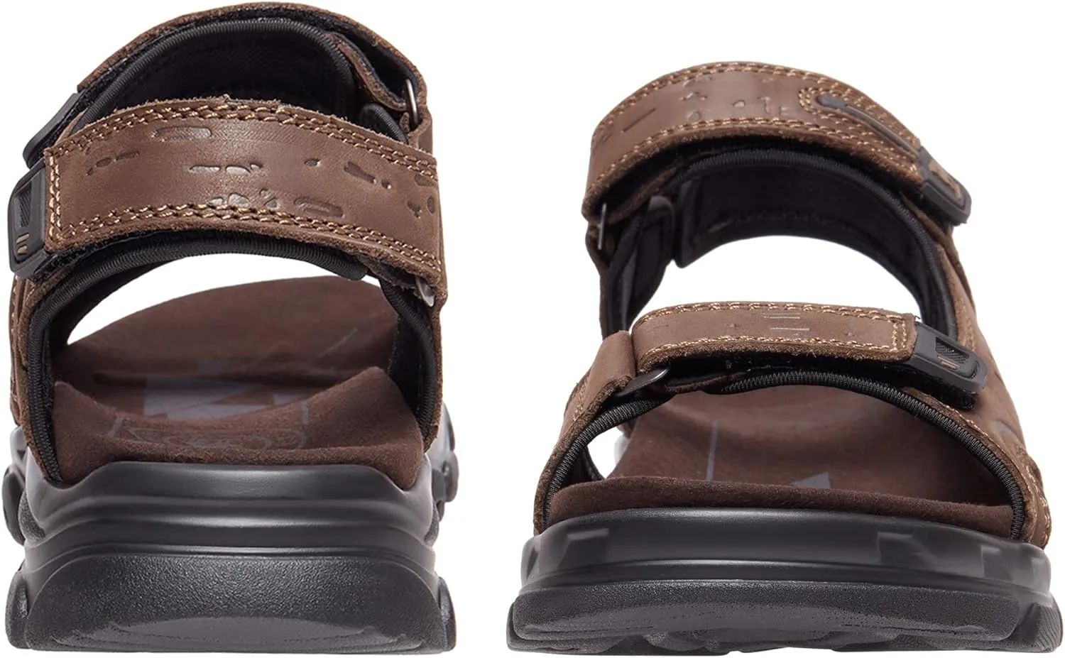 CAMEL CROWN Men's Leather Sandals Hiking Outdoor Water Beach Sports Mens Sandals for Summer with Open Toe Adjustable Straps