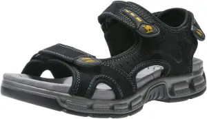 CAMEL CROWN Men's Leather Sandals Hiking Outdoor Water Beach Sports Mens Sandals for Summer with Open Toe Adjustable Straps