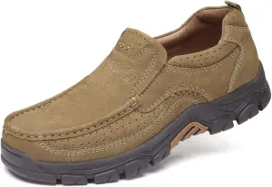 CAMEL CROWN Mens Loafers Slip On Loafer Leather Casual Walking Shoes Comfortable for Work Office Dress Outdoor