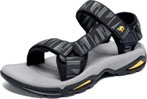 CAMEL CROWN Mens Waterproof Hiking Sandals with Arch Support Open Toe Summer Outdoor Beach Water Comfortable Sport Sandals