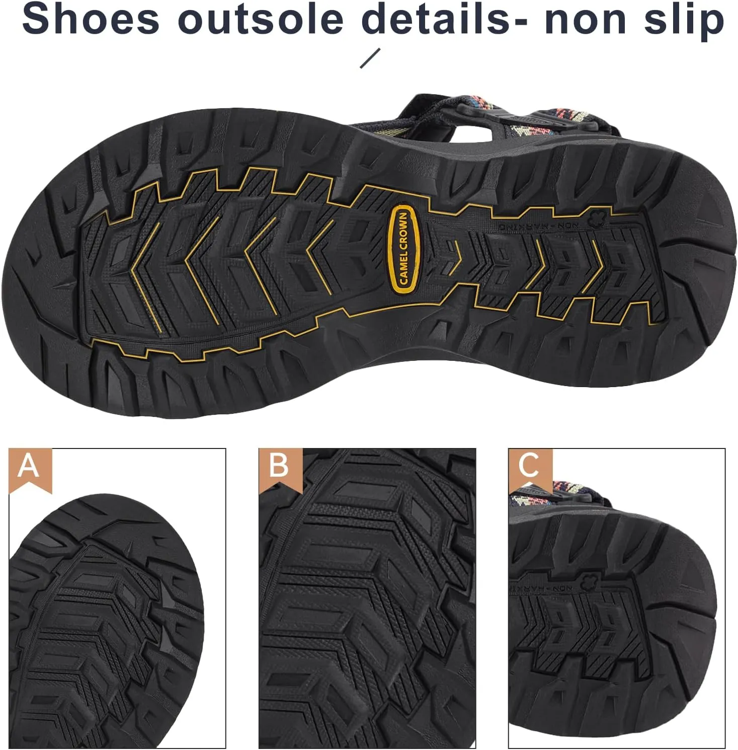 CAMEL CROWN Waterproof Hiking Sandals Women Arch Support Sport Comfortable Walking Water Sandals for Beach Travel Athletic