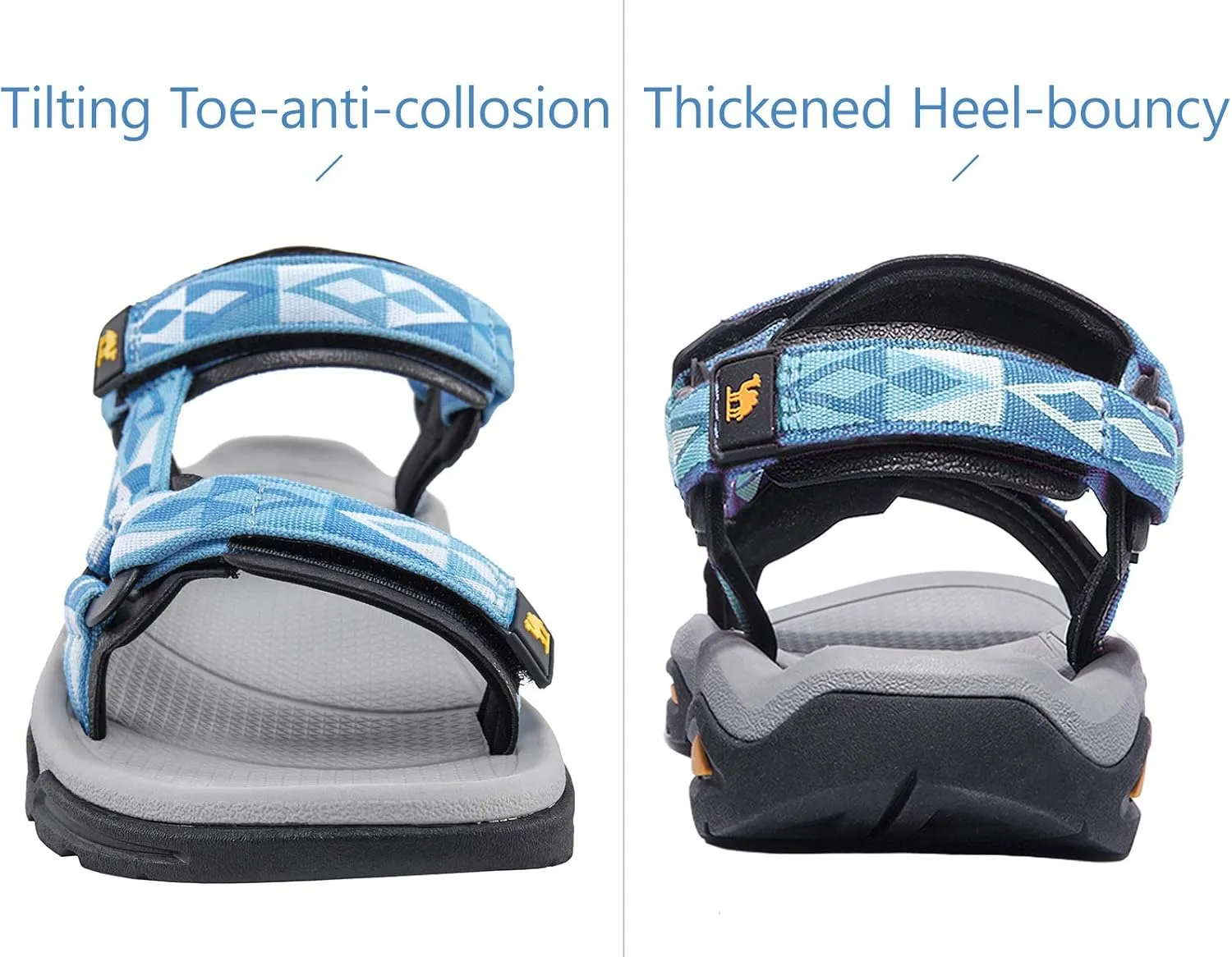 CAMEL CROWN Waterproof Hiking Sandals Women Arch Support Sport Comfortable Walking Water Sandals for Beach Travel Athletic