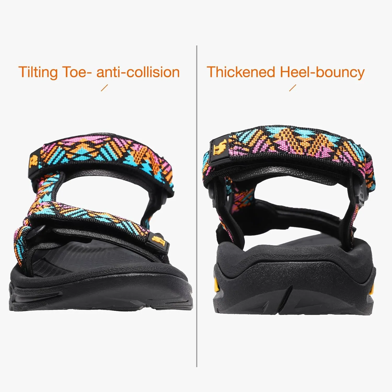 CAMEL CROWN Waterproof Hiking Sandals Women Arch Support Sport Comfortable Walking Water Sandals for Beach Travel Athletic