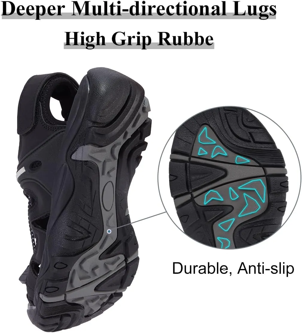 CAMEL CROWN Women's Hiking Sandals Waterproof Closed Toe Water Sandals Comfort Adjustable Athletic Outdoor Sandals for Summer Beach Hiker Walking Fishing