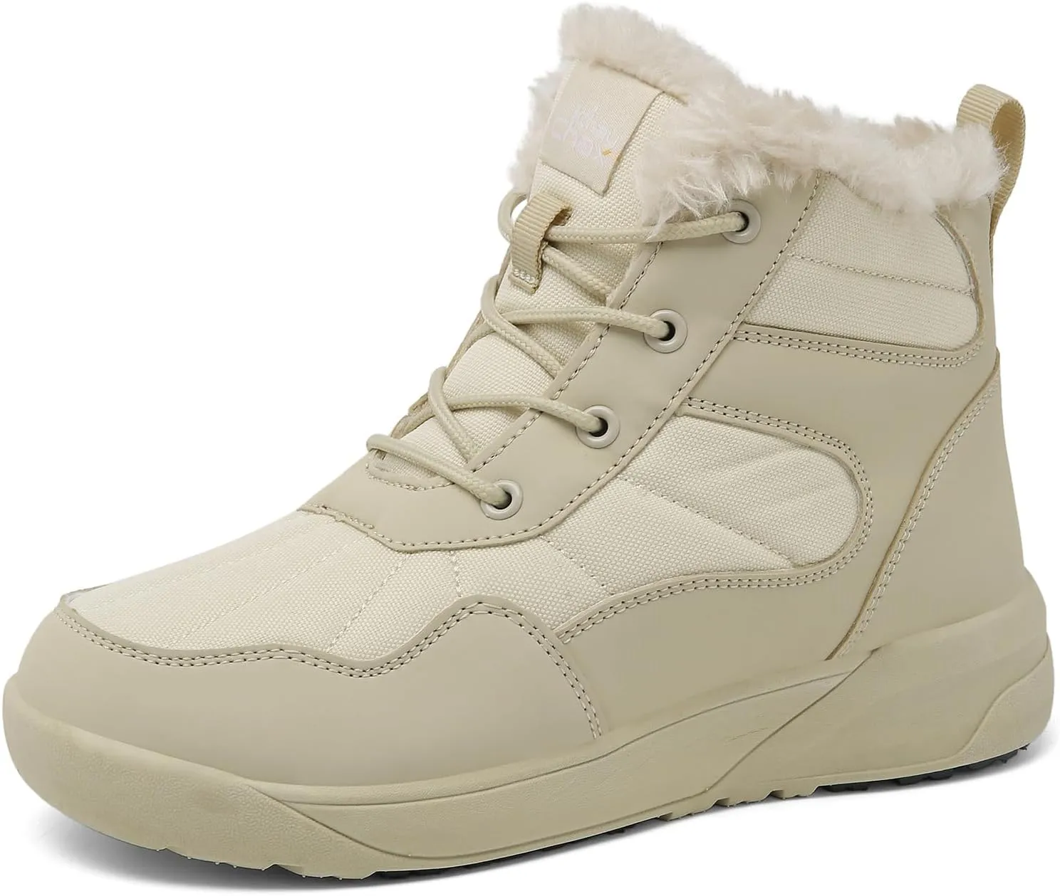 ChayChax Women's Winter Snow Boots with Fur Lined Lightweight Ankle Booties Anti Slip Comfortable Warm Winter Shoes