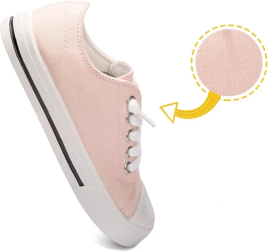 Colgo Boys Girls Sneakers Canvas Lace up Walking Shoes for Little Big Kids Size 11-6