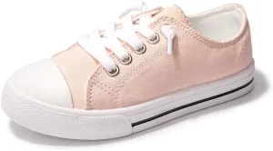 Colgo Boys Girls Sneakers Canvas Lace up Walking Shoes for Little Big Kids Size 11-6