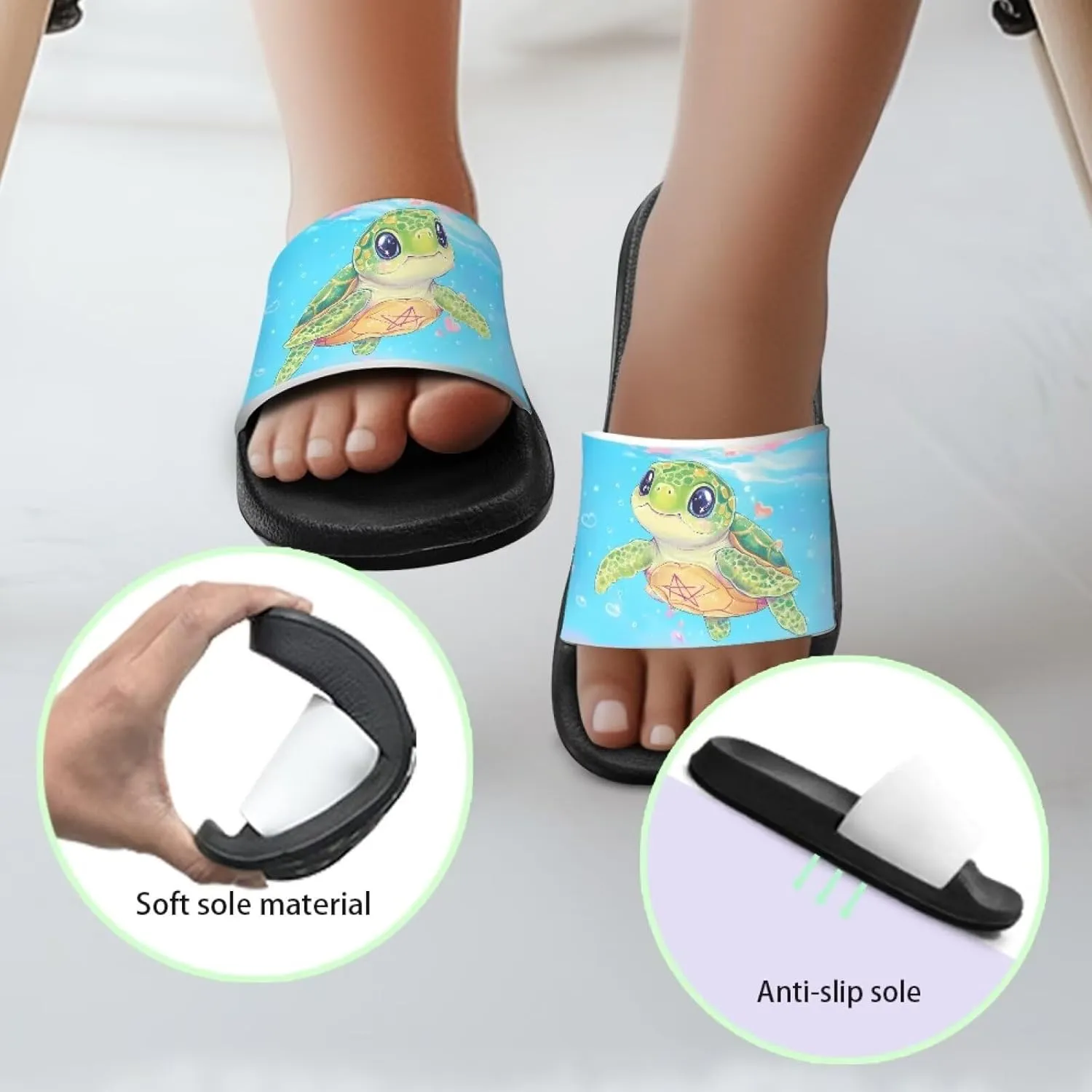 Comfortable Girls Sandals Toddler Kids Shower Shoes Summer Slippers Girls Flip Flops