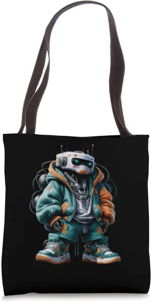 Cool Streetwear Robot Futuristic Urban motif giftidea Tote Bag