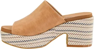 Corkys Footwear Totally Buggin Heeled Sandal - With A 3.25-Inch heel And 1-Inch platform, Chunky Heel, Slip-on Comfort, EVA Insole, and a Stylish Raffia Outsole