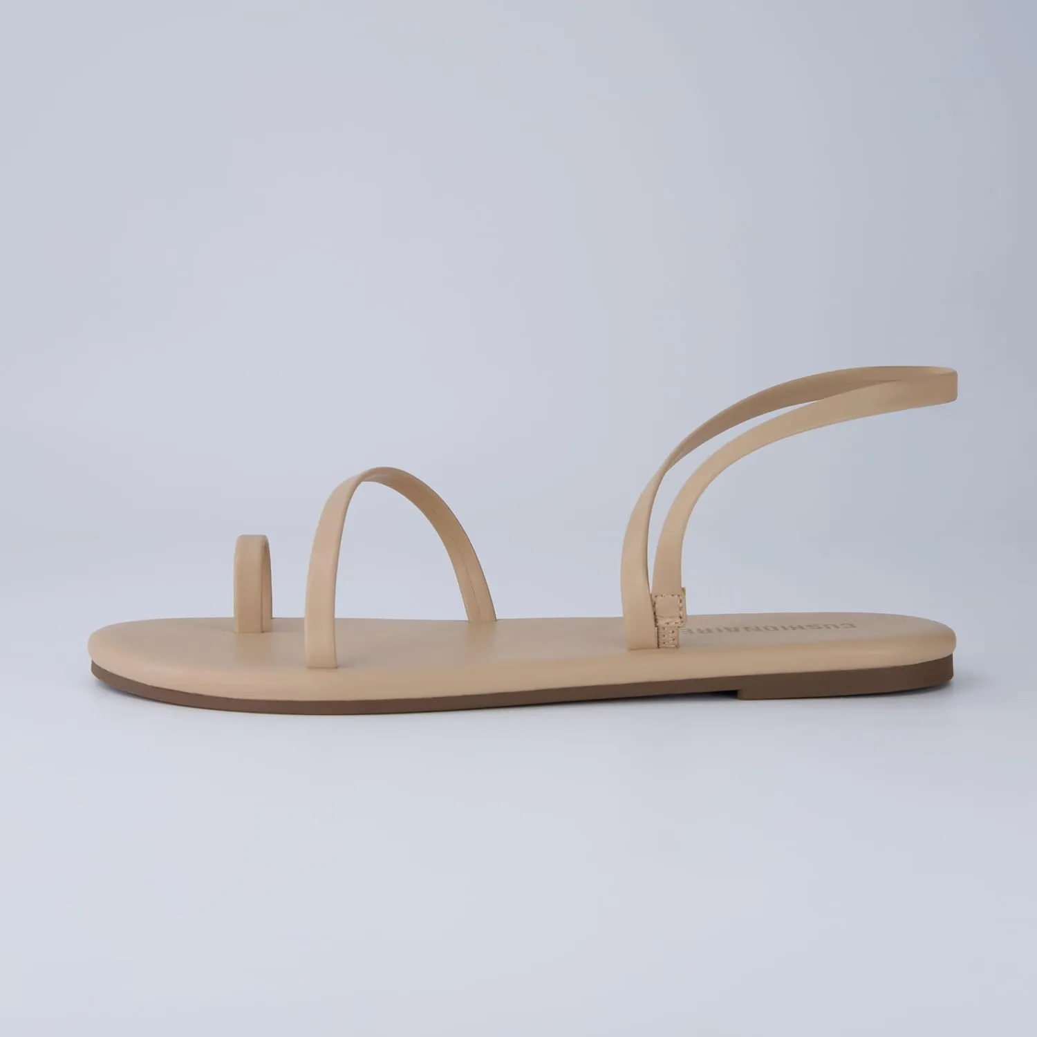CUSHIONAIRE CHAI Women’s Strappy Sandals – Flat Sandals for Women, Comfortable Beach Sandals, Summer Slip-On Shoes, Casual Dressy Sandals