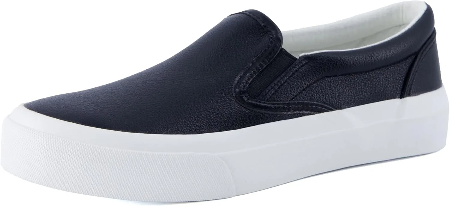 CUSHIONAIRE Ferris Fashion Slip On Sneakers for Women – Laceless Everyday Casual Womens Shoes with Cushioned Insole and Flexible Sole for Effortless Comfort and Style