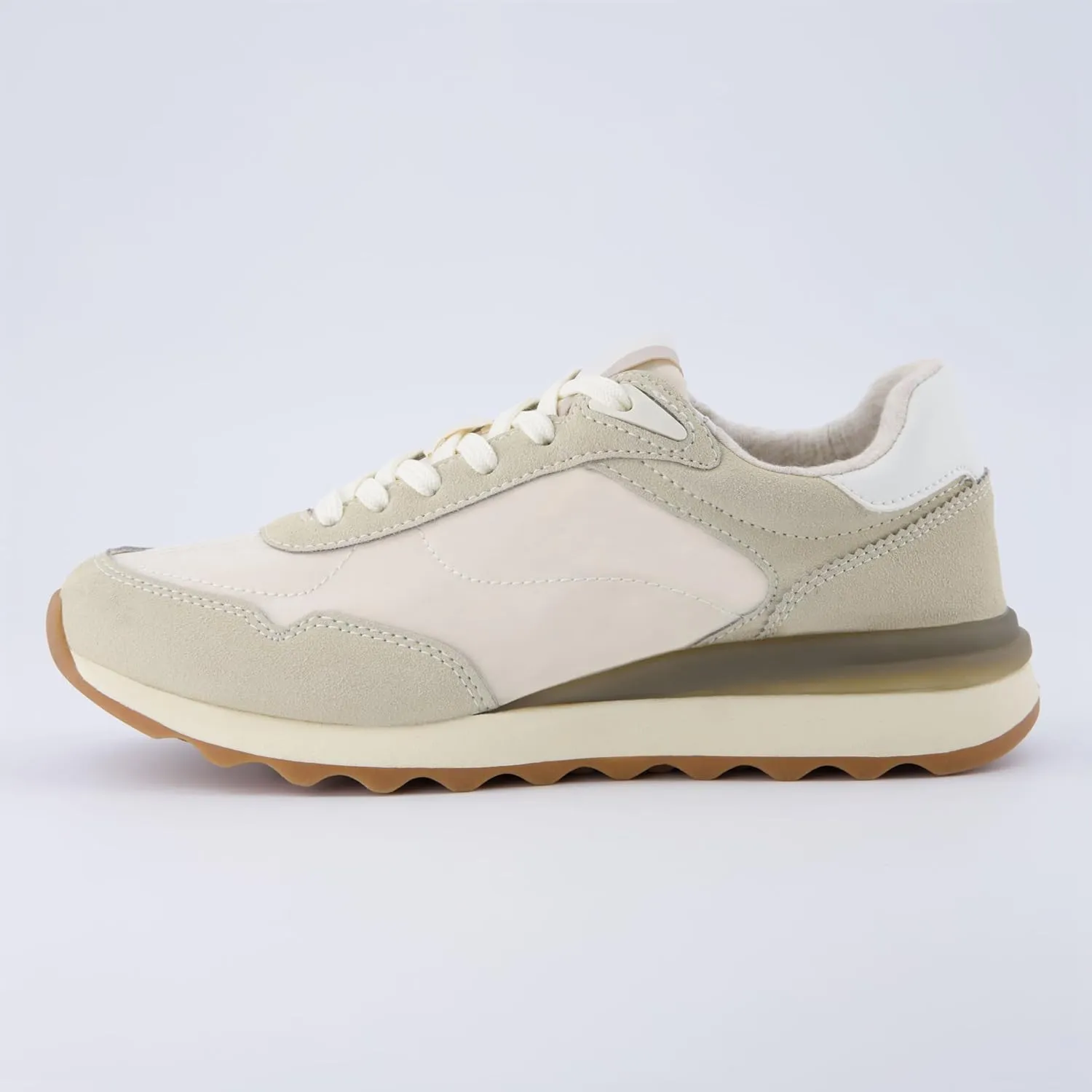 CUSHIONAIRE Women's Kicks lace up Nylon Sneaker  Comfort Foam, Wide Widths Available