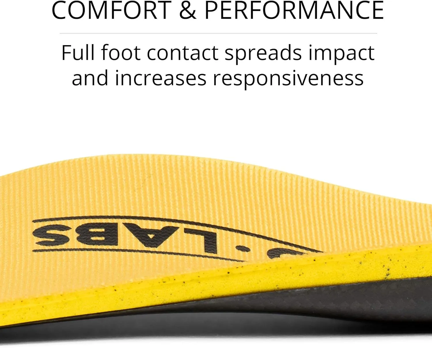 Dash Carbon Fiber Performance Insoles – Add Ultra Firm Orthotic Arch Support to Soccer Cleats, Cycling Shoes and Running Shoes