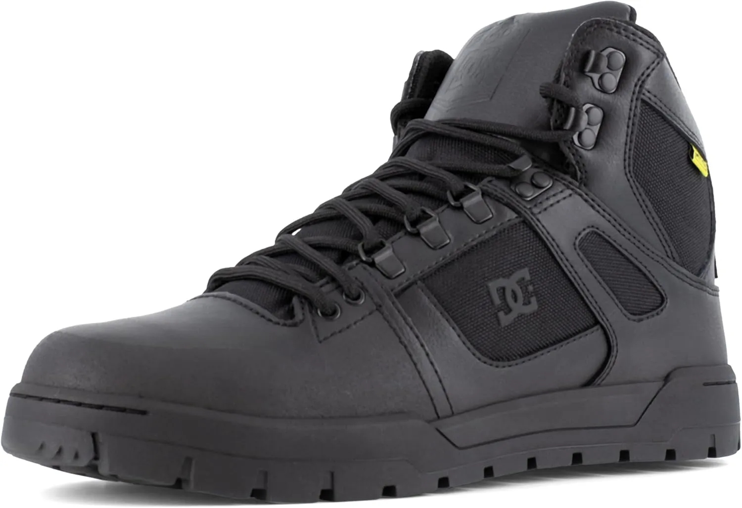 DC Men's Pure Work Black Composite Toe Boots Construction Shoe