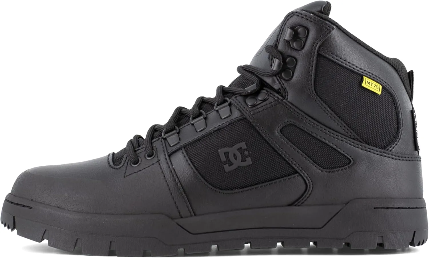 DC Men's Pure Work Black Composite Toe Boots Construction Shoe
