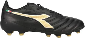 Diadora Brasil Elite 2 Tech ITA LPX Firm Ground Cleats - Premium Quality Leather, Lightweight, Made in Italy Soccer Shoes (Black/White) (Blue/White)