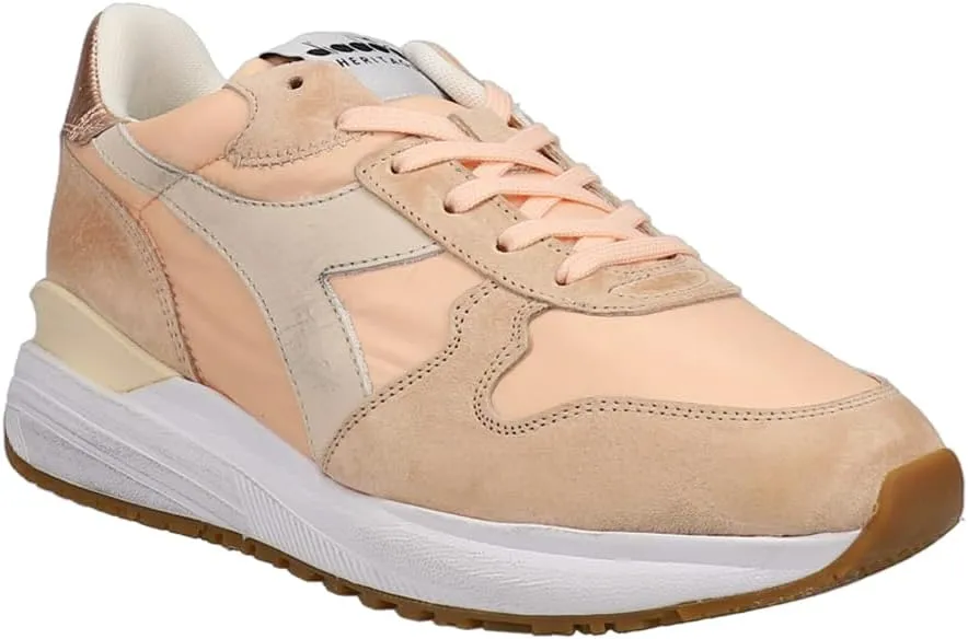 Diadora Womens Venus Dirty Metallic Lace Up Sneakers Shoes Casual - Pink
