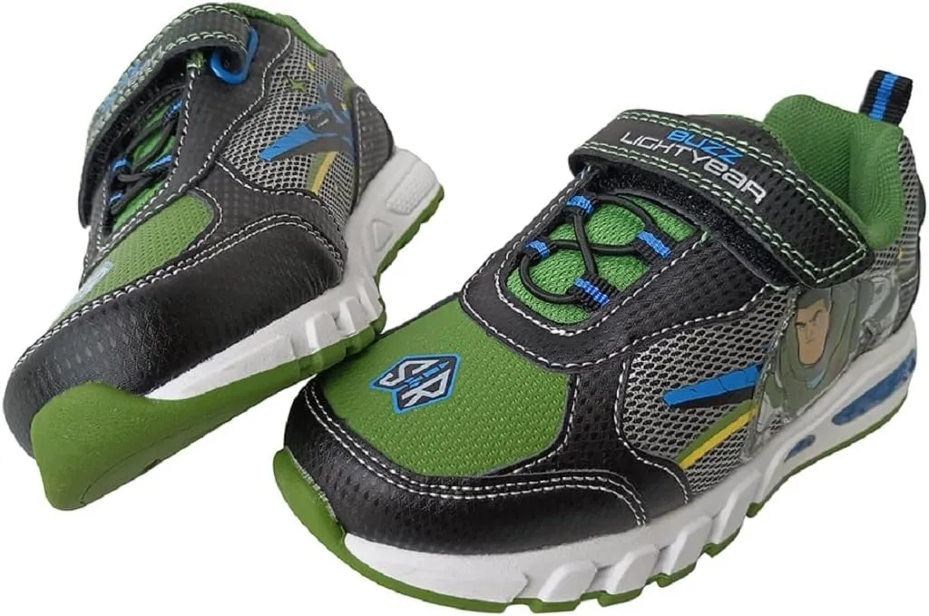 Disney Boy's Toy Story Woody Buzz Lightyear Light Up Sneakers